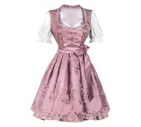 Women's German Outfit With Apron Halloween Bavarian Maid Outfit