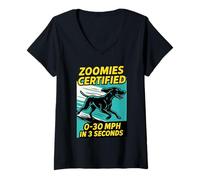 Womens German Shorthair Pointer Funny GSP DAD MOM V-Neck T-Shirt