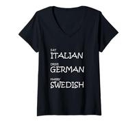 Women's Gerne! Hier ist das optimierte Listing für Marry Swedish. V-Neck T-Shirt