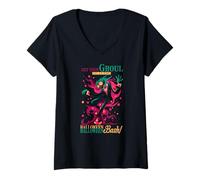 Womens Get Your Ghoul on at The Halloween bash V-Neck T-Shirt
