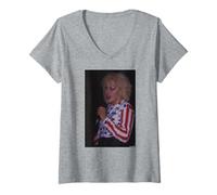 Women's Ghost Dance Gothic Rock Anne-Marie Hurst Live Andy Willsher V-Neck T-Shirt