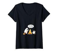 Women's Ghost Stories, Funny and Spooky Halloween Horror Story V-Neck T-Shirt