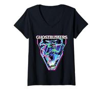 Womens Ghostbusters Halloween Design Zool Terror V-Neck T-Shirt