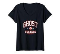 Womens Ghostbusters No Ghost Basketball Jersey V-Neck T-Shirt