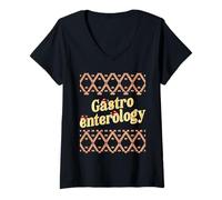 Womens GI Nurse Gastroenterology Christmas Gastroenterologist V-Neck T-Shirt