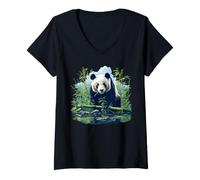 Women's Giant Pandas Giant Panda V-Neck T-Shirt
