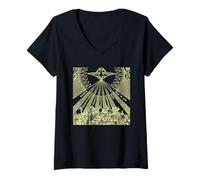Womens Gifts of Holy Spirit Catholic Christian Prophet Isaiah V-Neck T-Shirt