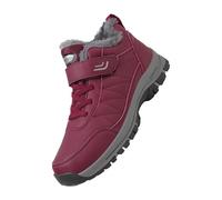 Womens Gifts Sale Clearance My Orders Shoes for Women UK Wide Fit Gym Trainers Warm Low Top Walking Sneakers Waterproof Arch Support Athletic Shoes Plush Lined Non Trainers Athletic Running Red