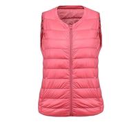 Women's Gilets Sale Clearance UK Packable Bodywarmers Quilted Puffer Jacket Lightweight Down Jacket Casual Full Zip Plain Sleeveless Warm Padded Waistcoat Winter Vest Ladies Gilet Plus Size