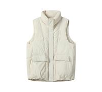 Women's Gilets with Hood,Ladies Gilet Sale Clearance Petite Padded Puffer Bodywarmers Outerwear Quilted Down Jacket Casual Zip Warm Parka Coat Lapel Collar Winter Waistcoat with Pockets UK