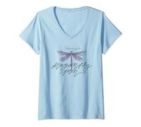 Womens Gilmore Girls Dragonfly Inn V-Neck T-Shirt