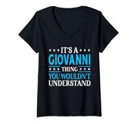 Womens Giovanni Thing Personal Name Funny Giovanni V-Neck T-Shirt