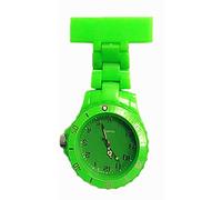 Women's Girls' Fashion Nurse Clip-on Fob Brooch Lapel Hanging Pocket Watch for Hospital Doctor (Green)