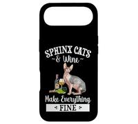 Womens Girls Funny Wine Fine Sphinx Cat Lover Case for iPhone Air