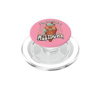 Womens Girls I'm Having A Meltdown Ice Cream Capybara Lover PopSockets PopGrip for MagSafe