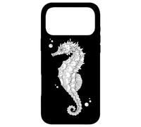 Womens Girls Kids Retro Vintage Illustration Seahorse Case for iPhone 17 Pro Max