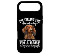 Womens Girls Mom Says Im A Baby Long Haired Dachshund Lover Case for iPhone Air