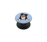 Womens Girls Moms Pocket Aussie Black Australian Shepherd PopSockets Adhesive PopGrip