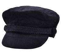 Womens Girls or Mens Fiddler Cap Ladies Baker Boy Hat Newsboy Cap Bretton Hat (56 cm, Black)