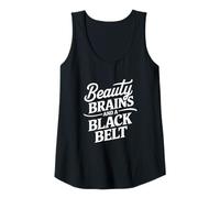 Womens Girls Power Martial Belt Quote Tank Top