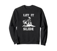 Womens Girls Reining Horse Lover Let It Slide Sweatshirt