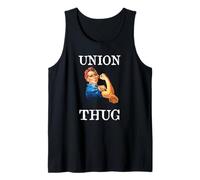 Womens Girls Rosie The Riveter Pro Union Thug Tank Top