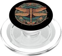 Womens & Girls Round Retro Vintage Dragonfly Lover PopSockets PopGrip for MagSafe