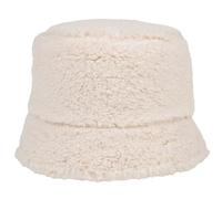 Womens Girls Teddy Fur Bucket Hat Super Soft Warm Stylish Luxury Fleece Lined Fashion Winter (Cream)