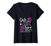Womens Girls Trip 2026 Grand Canyon National Park Vacation V-Neck T-Shirt