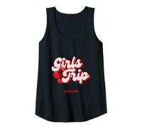 Womens Girls Trip Cherries Charlotte North Carolina Vacation Tank Top
