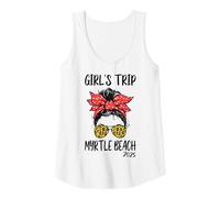 Womens Girls Trip Myrtle Beach 2025 Vacation Girls Weekend Matching Tank Top