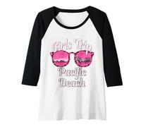 Womens Girls Trip Pacific Beach Bachelorette Women Trip San Diego Raglan Baseball Tee