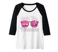 Womens Girls Trip Rhodes Bachelorette Women Trip Raglan Baseball Tee