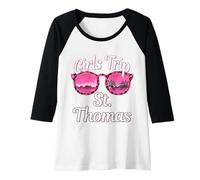 Womens Girls Trip St. Thomas USVI Bachelorette Trip Raglan Baseball Tee