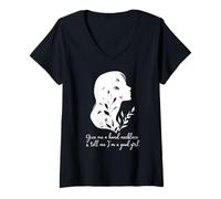 Womens Give Me a Hand Necklace and Tell Me Im a Good Girl Smut Book V-Neck T-Shirt