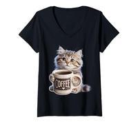 Womens Give me The Coffee and no one gets Hurt V-Neck T-Shirt