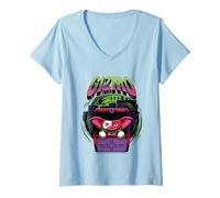 Womens Gizmo Gremlins Halloween Design Fun Art V-Neck T-Shirt