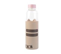 Women's glass bottle Erik Pusheen Beige 500 ml