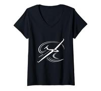 Women's Gliding Heartbeat Glider Flight Lovers Airplane Gliders V-Neck T-Shirt