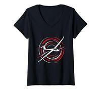 Women's Gliding Heartbeat Glider Flight Lovers Airplane Gliders V-Neck T-Shirt