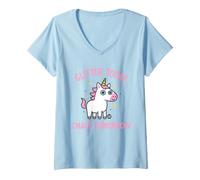 Women's Glitter Today Chaos Tomorrow V-Neck T-Shirt