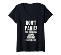 Womens Global Sourcing Coordinator V-Neck T-Shirt