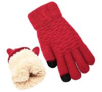 women's gloves Thermal Gloves Womens Touch Screen Text Glove With Warm fleece Lined fluffy Windproof Glove Ladies Waterproof Accessories Outdoor Driving Skiing Cycling winter ladies