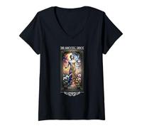 Womens Gnostic Tarot Major Arcana - Barbelo V-Neck T-Shirt