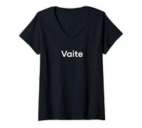 Women's Go Away Funny Galician Words V-Neck T-Shirt