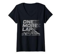 Womens Go Kart Racer Racing One More V-Neck T-Shirt