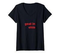 Womens Goat in Ohio V-Neck T-Shirt