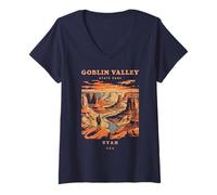 Women's Goblin Valley State Park V-Neck T-Shirt
