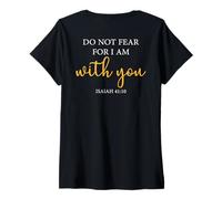 Womens GOD Bless Bible Blessed American Family Blessing ART ON BACK V-Neck T-Shirt