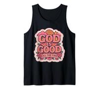 Womens God is Good All The Time Christian Girl Jesus Christ Tank Top